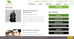 Desktop Screenshot of lonetreeartscenter.org